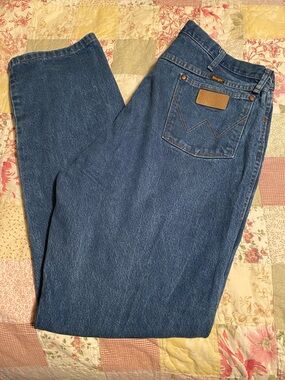 Wrangler Men's Straight Leg Jeans - Blue Denim 40x36